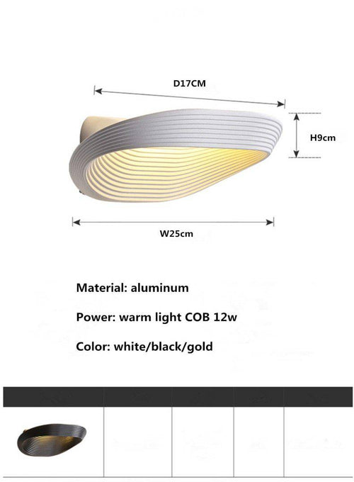 Applique murale LED design ouverte Surface - vue 7 sur 9