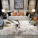 Tapis moderne rectangle gris style Shen