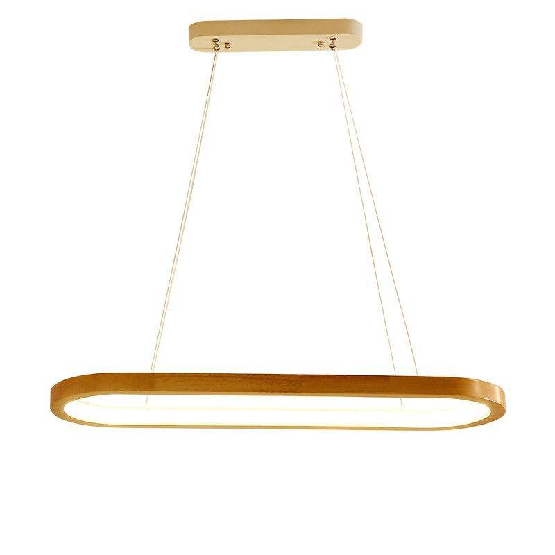 Lustre design à LED avec anneau en bois Light - vue 4 sur 6
