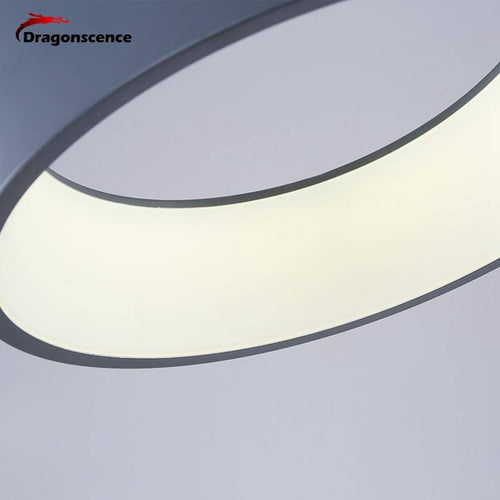 Lustre design anneau en aluminium à LED Pendant