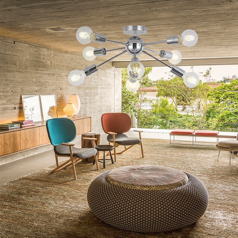 Plafonnier LED design style industriel Iona - vue 3 sur 6