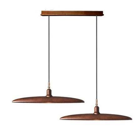 Suspension design à LED avec abat-jours en bois style Nordic - vue 11 sur 20