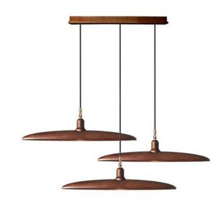 Suspension design à LED avec abat-jours en bois style Nordic - vue 8 sur 20