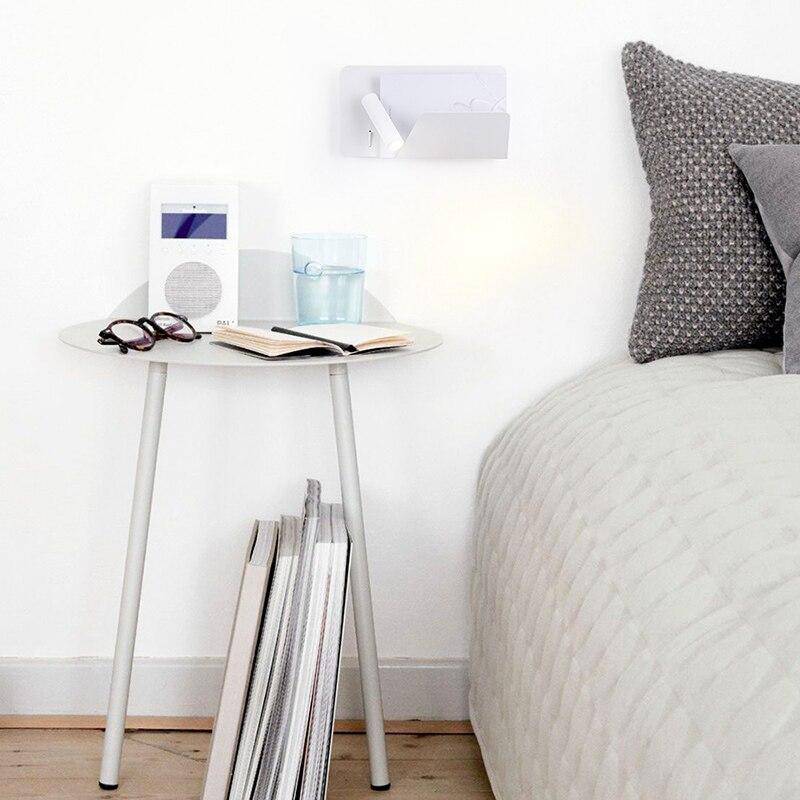 Applique à spot LED ajustable avec support livre