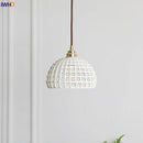 Suspension avec abat-jour style japonais moderne