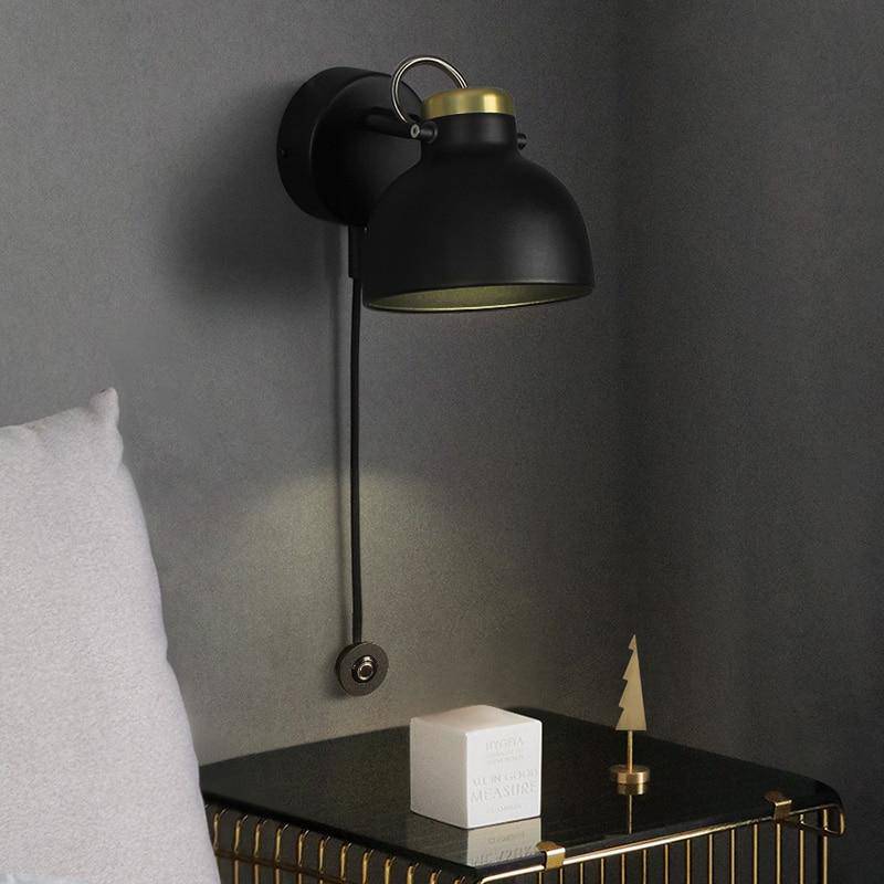 Applique murale design à LED en métal abat-jour blanc - vue 4 sur 5
