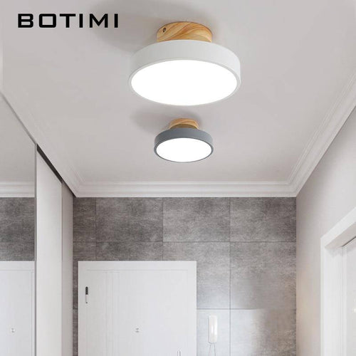 Plafonnier moderne LED rond aux bords épais Lighty - vue 3 sur 6