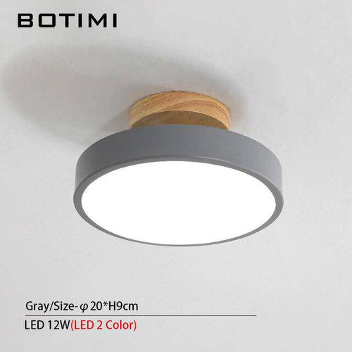 Plafonnier moderne LED rond aux bords épais Lighty - vue 5 sur 6