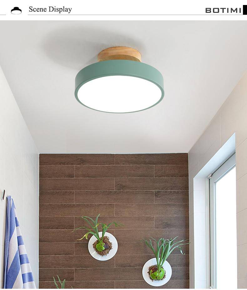 Plafonnier moderne LED rond aux bords épais Lighty