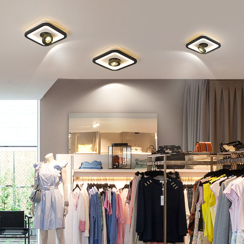 belastning offentliggøre smidig Plafonnier design LED avec spot réglable et base lumineuse Wrenn |  Lumeers.com
