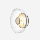 Applique murale moderne LED avec abat-jour en verre et métal Sconce
