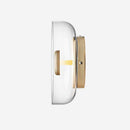 Applique murale moderne LED avec abat-jour en verre et métal Sconce