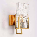 Applique murale design LED dorée avec verre cristal Luxury