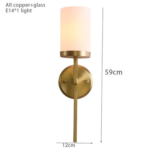 Applique murale design LED en métal doré style Luxury