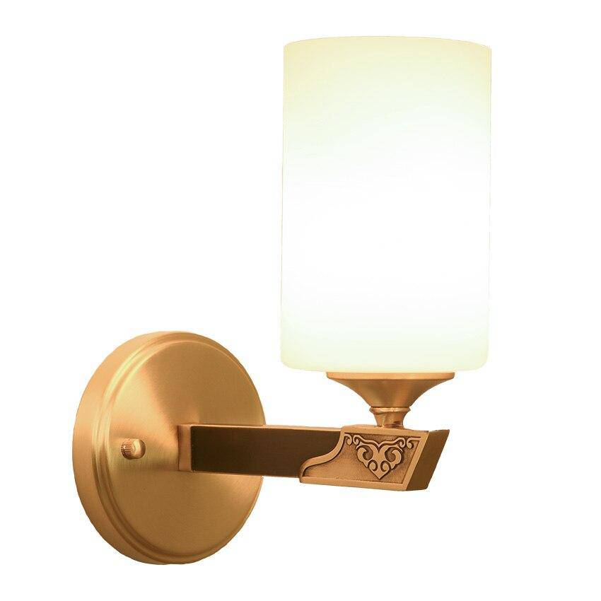 Applique murale doré avec abat-jour cylindrique en verre Indoor - vue 6 sur 5