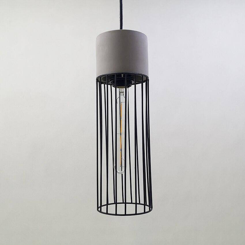 Suspension design LED en métal style cage rétro Coffee - vue 6 sur 8