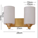 Applique murale chromée doré et abat-jour cylindrique Sconce