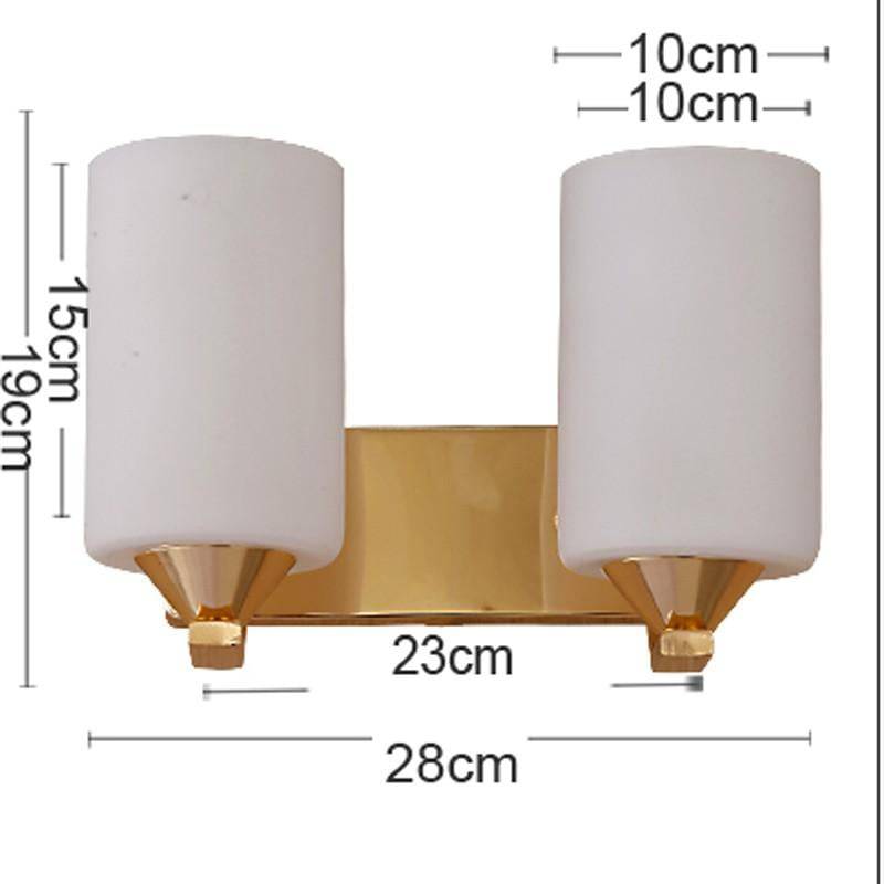 Applique murale chromée doré et abat-jour cylindrique Sconce - vue 5 sur 5
