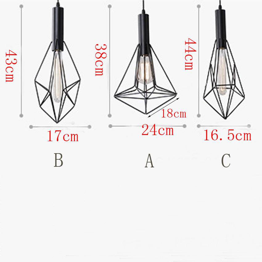 Suspension cage pyramidale Diamond - vue 7 sur 7