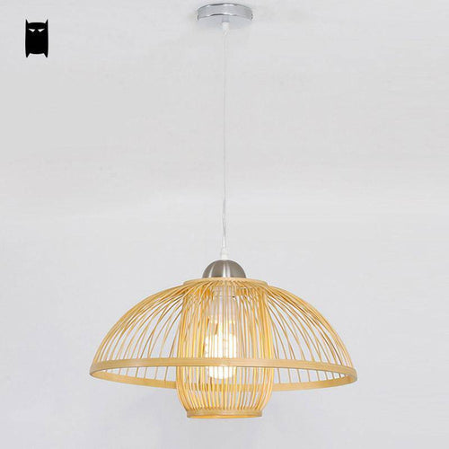 Suspension en bambou naturel Wicker - vue 5 sur 5