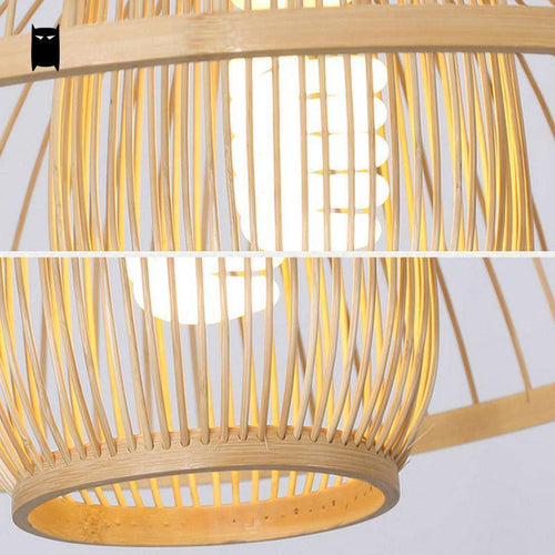 Suspension en bambou naturel Wicker - vue 4 sur 5