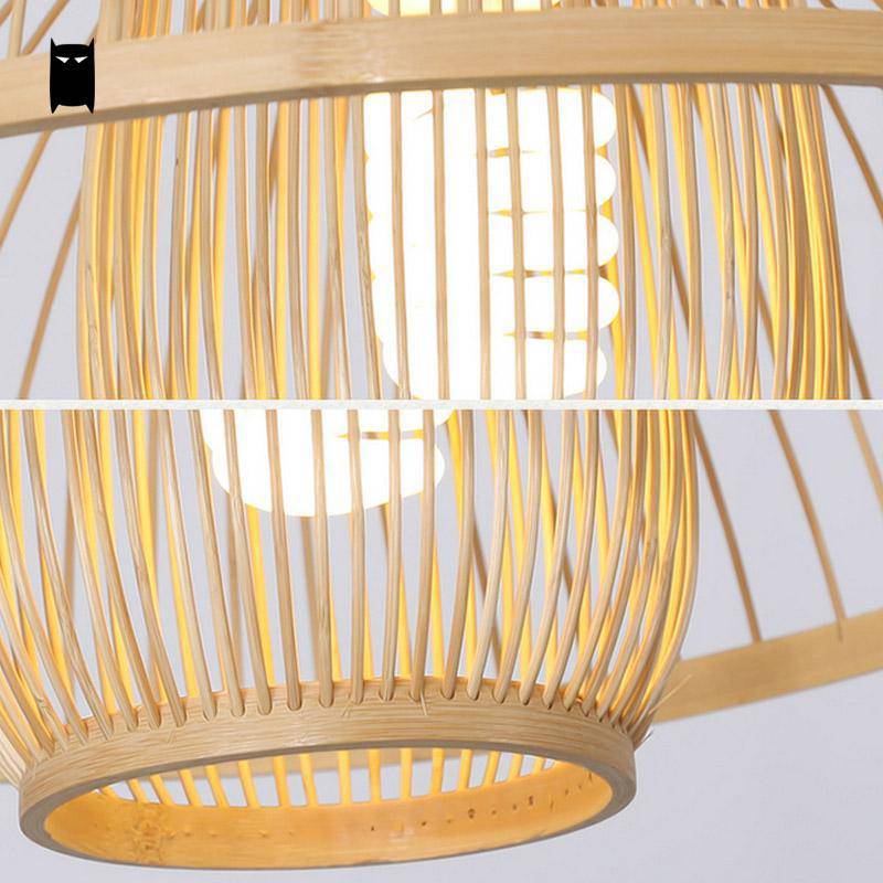 Suspension en bambou naturel Wicker - vue 4 sur 5