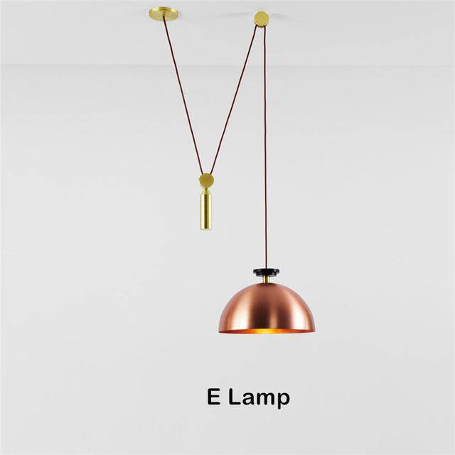 Suspension design à plusieurs lampes suspendues Pulley - vue 11 sur 12