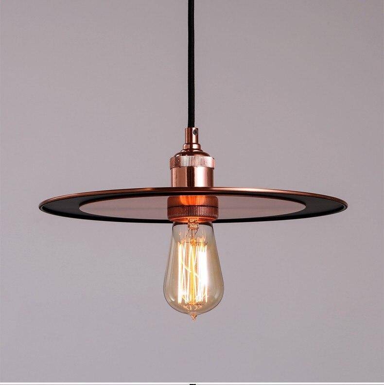 Suspension design disque chromé or rose - vue 6 sur 5