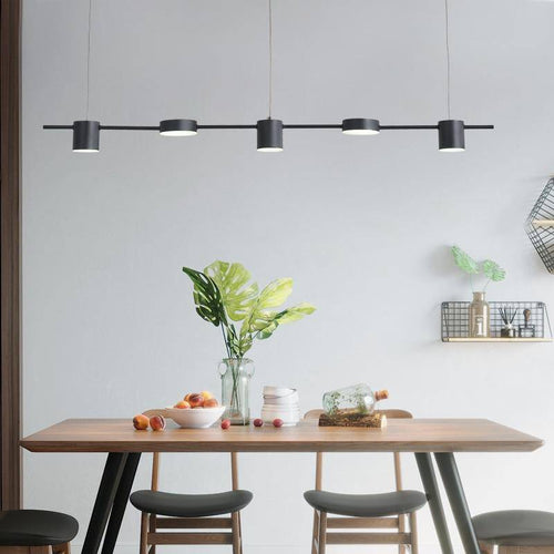 Lustre design à LED allongé en métal style Luxury Hang