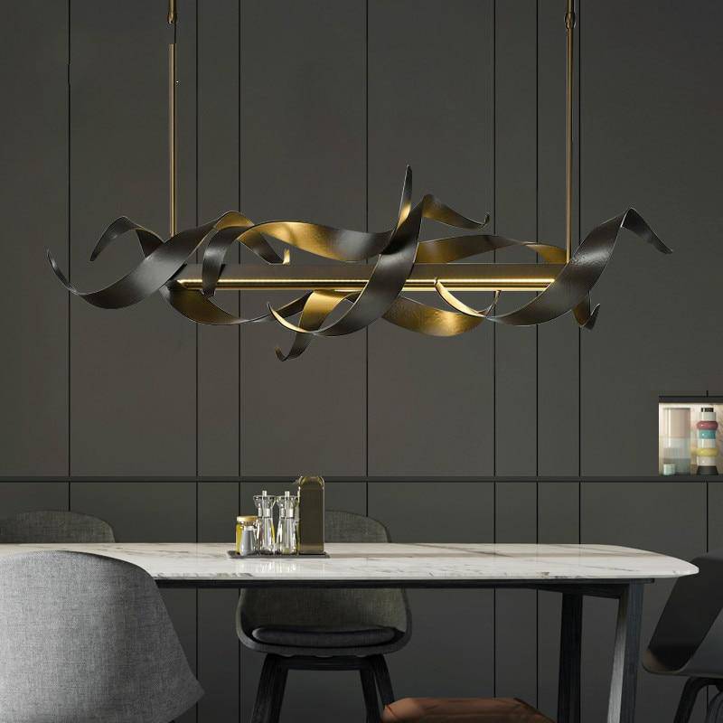 Lustre design à LED moderne Luxury en métal - vue 4 sur 3