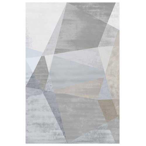 Tapis design rectangle aux formes géométrique grises Area - vue 3 sur 2