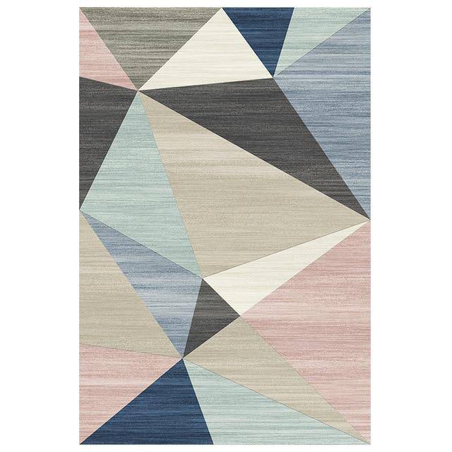 Tapis design géométrique rectangle multicolore Area
