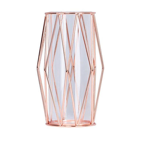 Vase design en métal et verre style Wedding - vue 9 sur 9