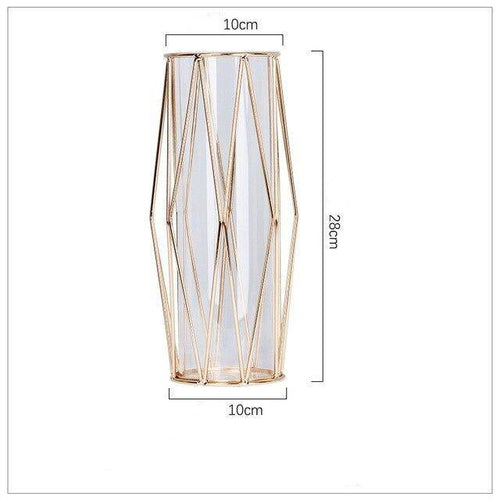 Vase design en métal et verre style Wedding - vue 10 sur 9