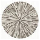 Tapis rond tons de gris moderne Tapete