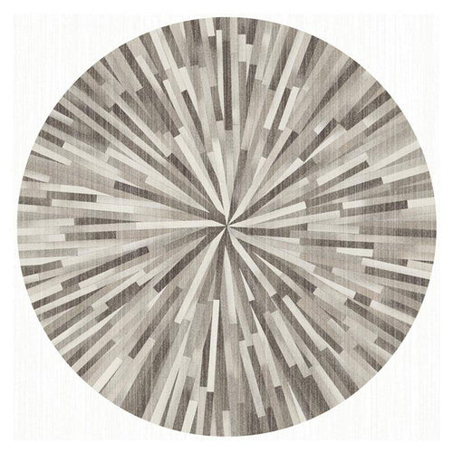 Tapis rond tons de gris moderne Tapete