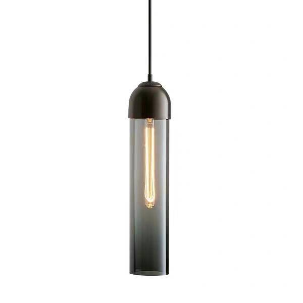 Suspension design LED cylindrique en verre coloré Hang - vue 5 sur 7