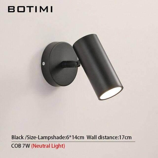 Applique murale LED avec spot cylindrique en métal doré - vue 7 sur 10