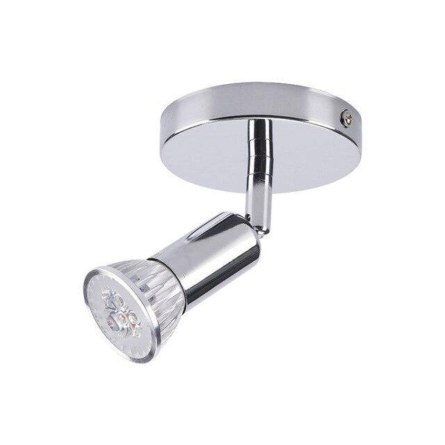 Plafonnier chromé barres à spots LED Spotlight - vue 6 sur 7