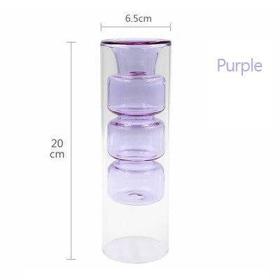 Vase en verre design aux couleurs style Creative - vue 7 sur 9