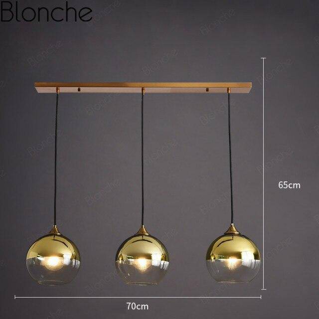 Suspension design LED avec boule en verre fumé Loft - vue 10 sur 15