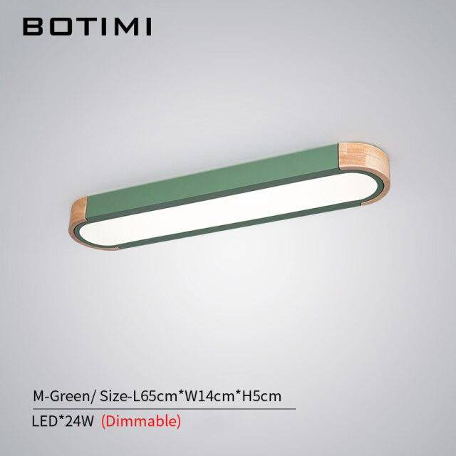 Plafonnier design LED en bois aux formes arrondies Loft - vue 13 sur 13