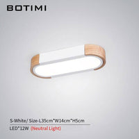 Plafonnier design LED en bois aux formes arrondies Loft