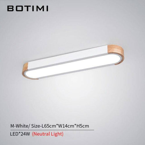 Plafonnier design LED en bois aux formes arrondies Loft