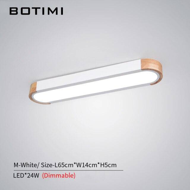 Plafonnier design LED en bois aux formes arrondies Loft - vue 9 sur 13