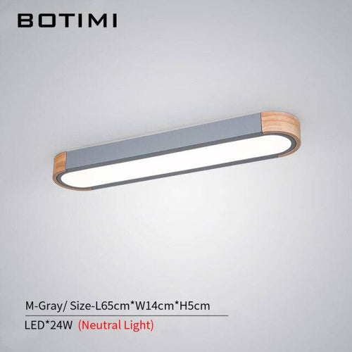 Plafonnier design LED en bois aux formes arrondies Loft