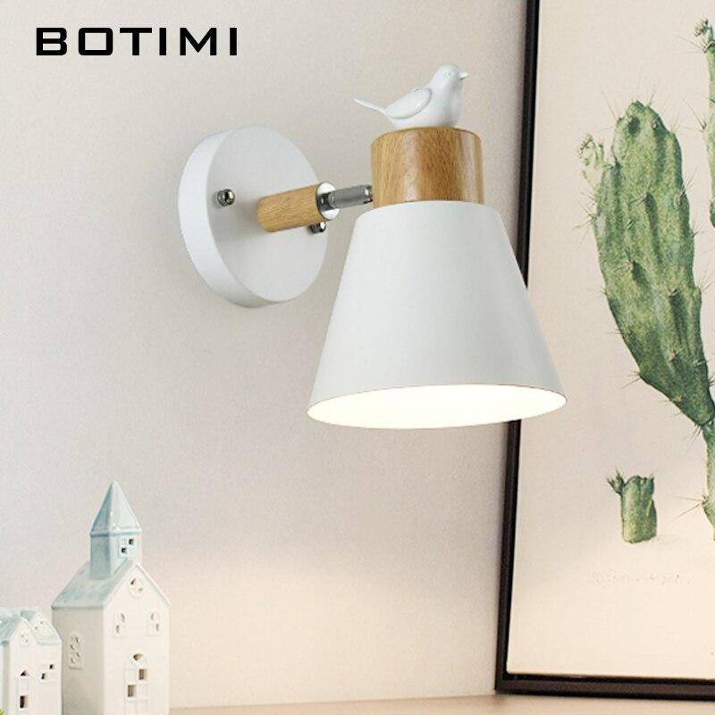 Applique murale moderne LED avec abat-jour métal style Bird - vue 2 sur 6