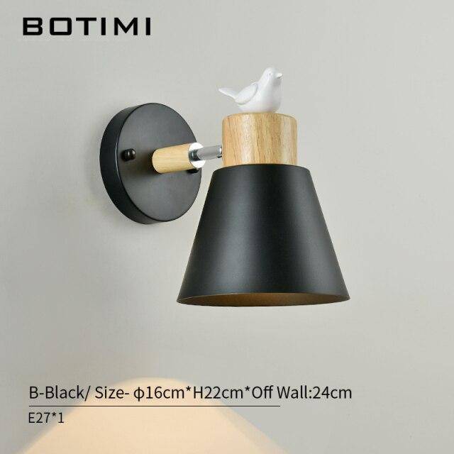 Applique murale moderne LED avec abat-jour métal style Bird - vue 4 sur 6