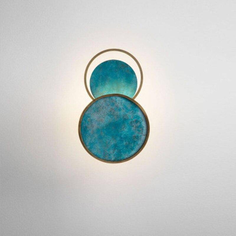 Applique murale design LED avec cercle en marbre Luxury