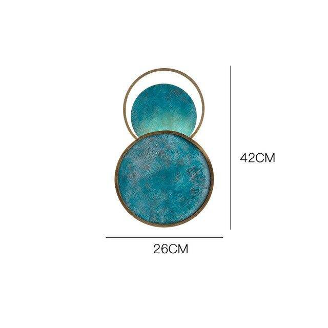 Applique murale design LED avec cercle en marbre Luxury